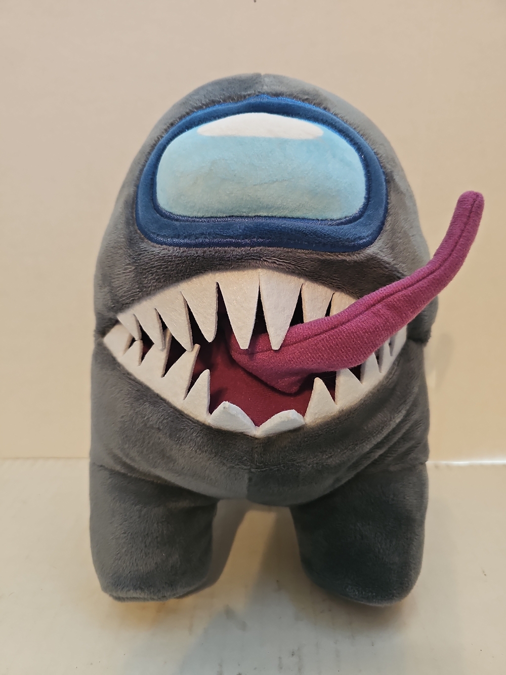 AMONG US 10 inch Toikido Premium Gray Imposter Plush Bendable Tongue